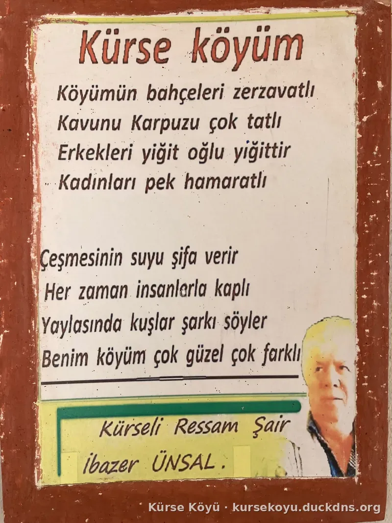 Şiirin duvarda asılı hali